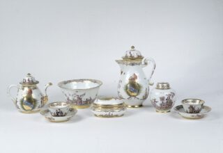 Servies met het wapen van de familie Morosini, Meissen, 1731.