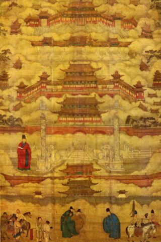 Verboden Stad op een schilderij uit de tijd van de Ming-dynastie