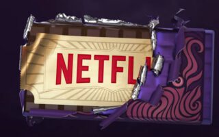 Willy Wonka-reep met het logo van Netflix