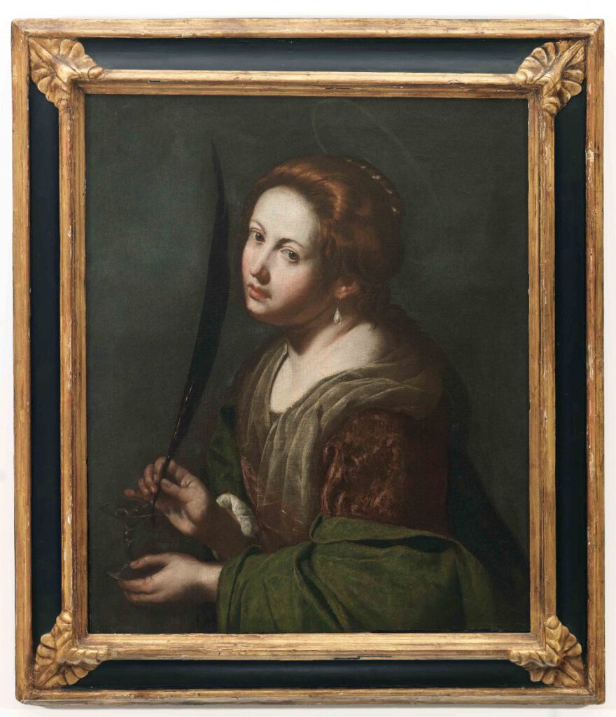 Heilige Lucie - Artemisia Gentileschi, ca. 1636/38 - Olieverf op doek (Privécollectie, Napels)