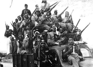 Vrijwillige Arabische strijders tijdens de Arabisch-Israëlische Oorlog, 1948