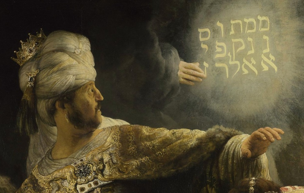 Belsazars feest - Rembrandt (detail)