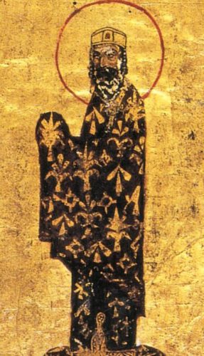 De Byzantijnse keizer Alexius Comnenus