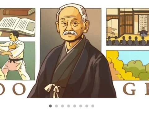 Google Doodle ter herinnering aan Jigoro Kano