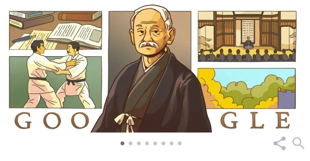 Google Doodle ter herinnering aan Jigoro Kano
