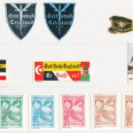 Gott Strafe England - lbum met patriottische Duitse postzegels