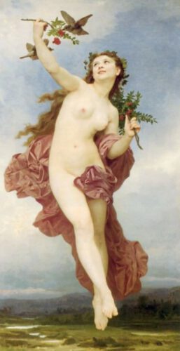 Hemera, de godin van de dag. Allegorie door William-Adolphe Bouguereau, 1884