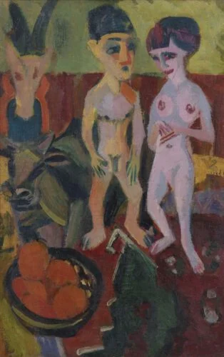 Jan Wiegers, Stilleven met sculpturen, 1921