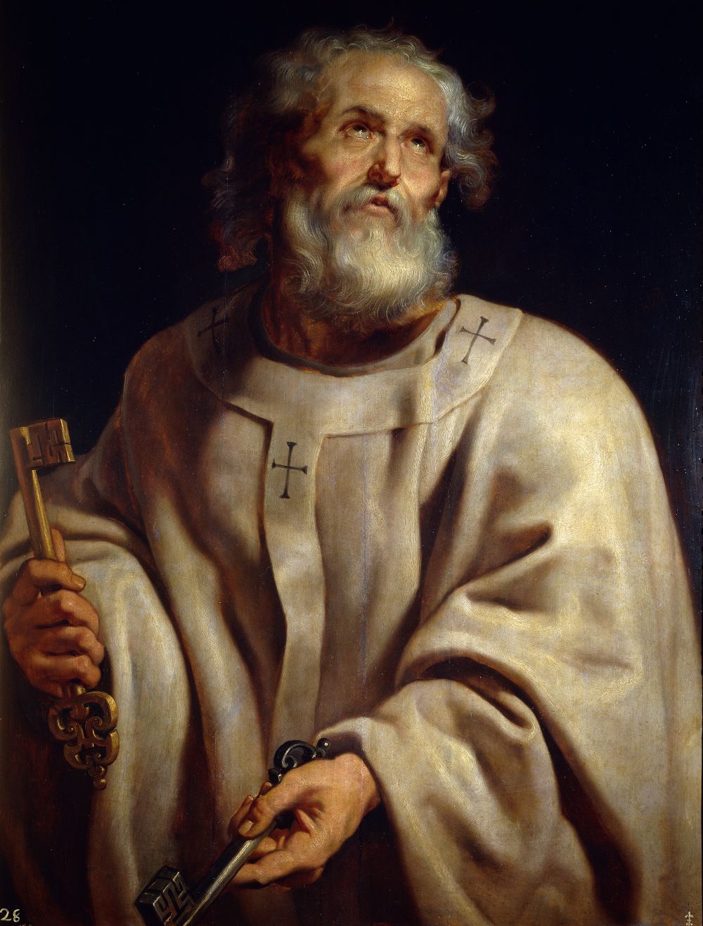 Petrus als paus - Schilderij van Peter Paul Rubens, ca. 1610-1612
