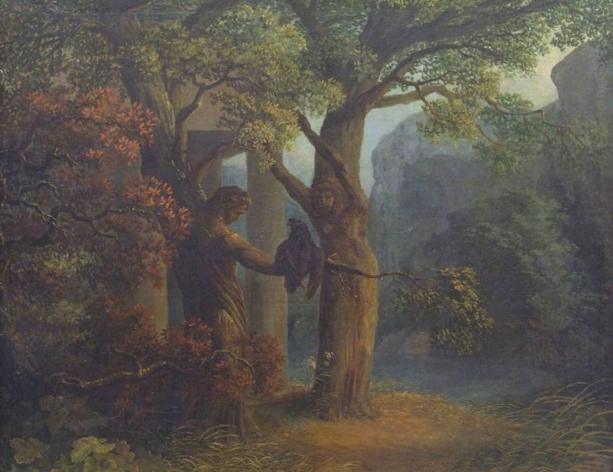 Philemon en Baucis als twee bomen - Janus Genelli, 1801