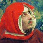 Portret van Dante - Ilja Jefimovitsj Repin, 1897