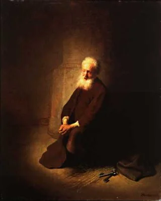 Rembrandt van Rijn - Petrus in de gevangenis