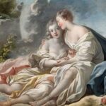 Zeus (vermomd als Artemis) en Callisto - Jean-Honoré Fragonard