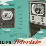Philips adverteerde in 1951 voor toestellen met een superklein beeldscherm (22-31 centimeter). De toestellen werden vanwege het uiterlijk ‘hondenhok’ genoemd