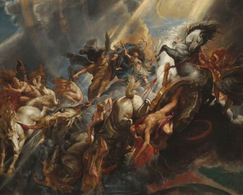 De val van Phaëton - Peter Paul Rubens