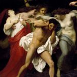 De Erinyen (Furiën) achtervolgen Orestes nadat die zijn moeder heeft gedood