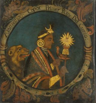 Manco Capac, de eerste koning van het Cuzco-koninkrijk, het latere Inca-rijk