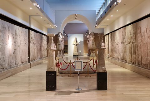 Reliëfs en sculptuur uit Khorsabad (Nationaal Museum van Irak, Bagdad)