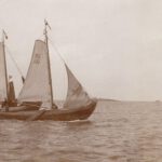 Zeilschepen op de Zuiderzee. ca. 1890