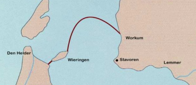 Een merkwaardige afsluiting tussen Wieringen en Workum, in 1847 voorgesteld door een lezer van het Algemeen Handelsblad.