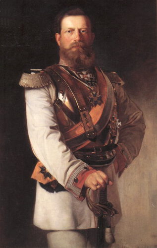 Frederik III van Pruisen - Portret door Heinrich von Angeli 1874