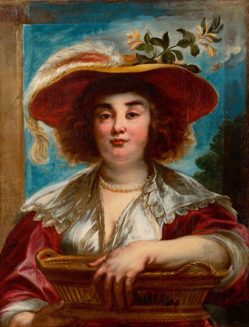 Jacob Jordaens, Portret van de dochter van de kunstenaar, Elisabeth Jordaens 1637-1645 