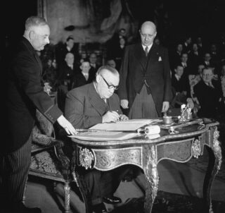 Ondertekening van het Pact van Brussel