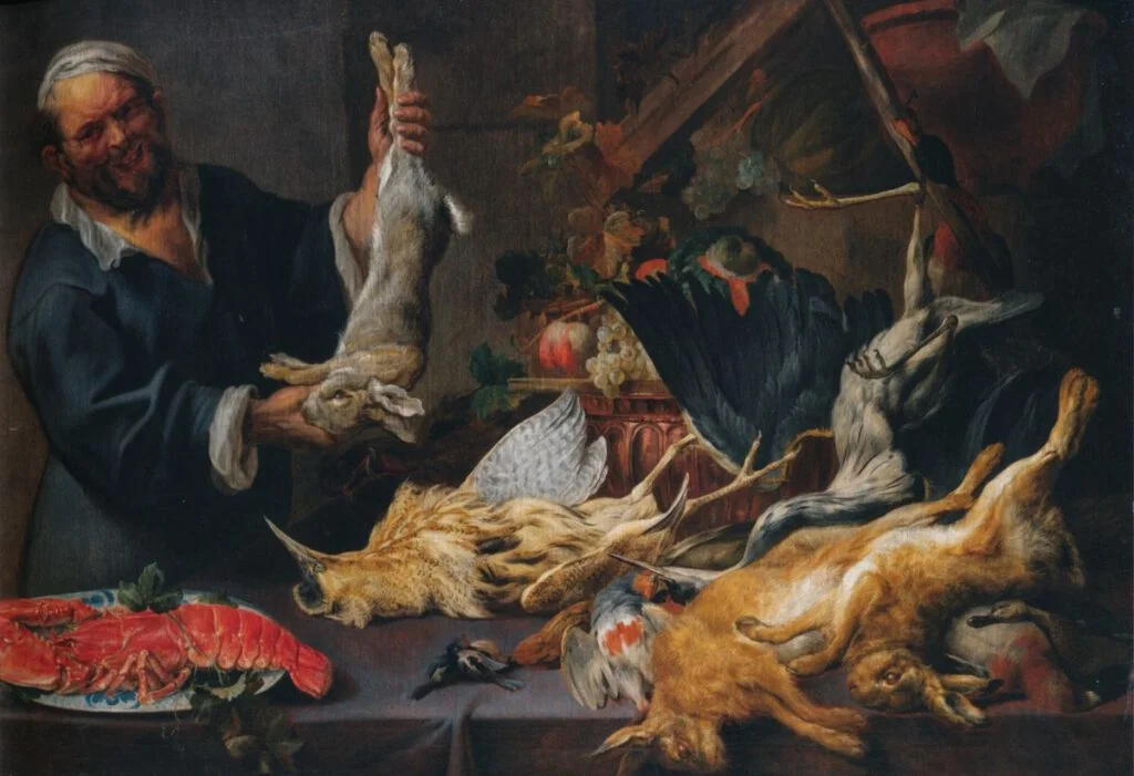 Jacob Jordaens en Paul de Vos, Kok die een haas vasthoudt, c. 1640/50 © The Phoebus Foundation, Antwerpen