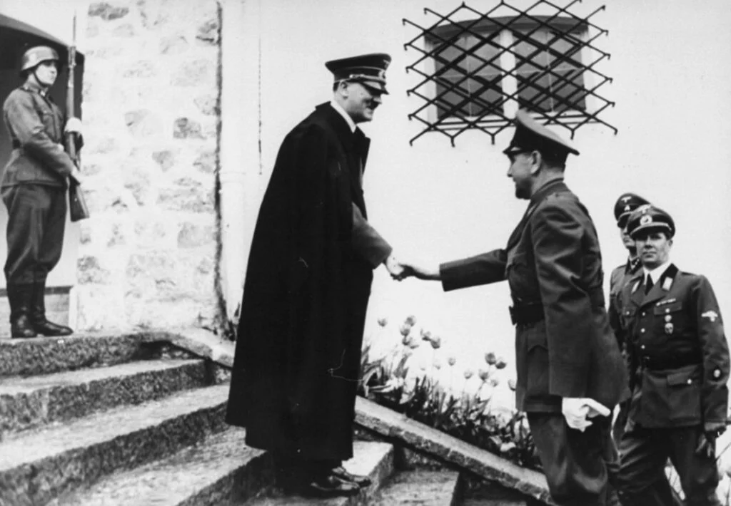 Ante Pavelić bezoekt Adolf Hitler in de Berghof, 1941