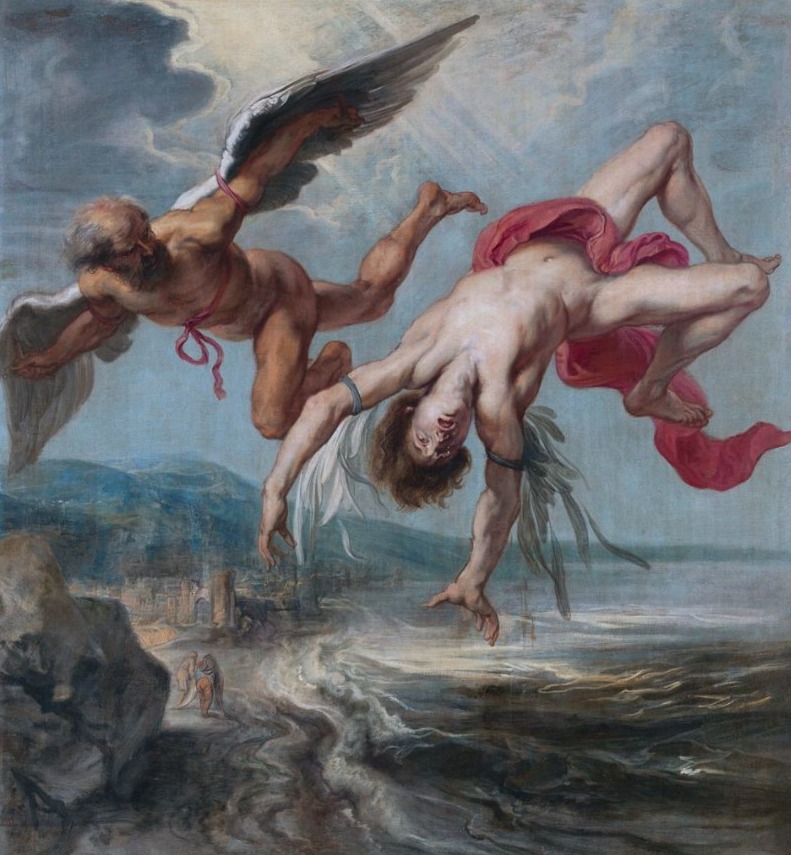 De val van Icarus - Jacob Peter Gowy, ca. 1635