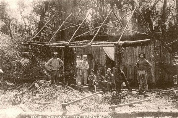 Duitse kolonisten in kolonie São Leopoldo, eind negentiende eeuw