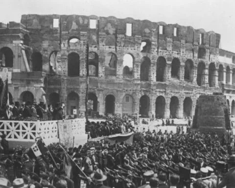 Bijeenkomst van fascisten in Rome, 1931