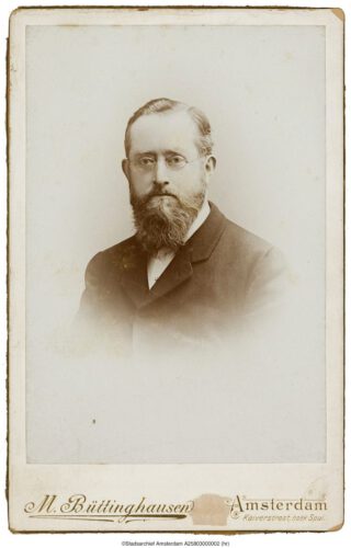 Jérôme Alexander Sillem, rond 1890, het jaar waarin hij Dirk van Hogendorps biografie publiceerde. 