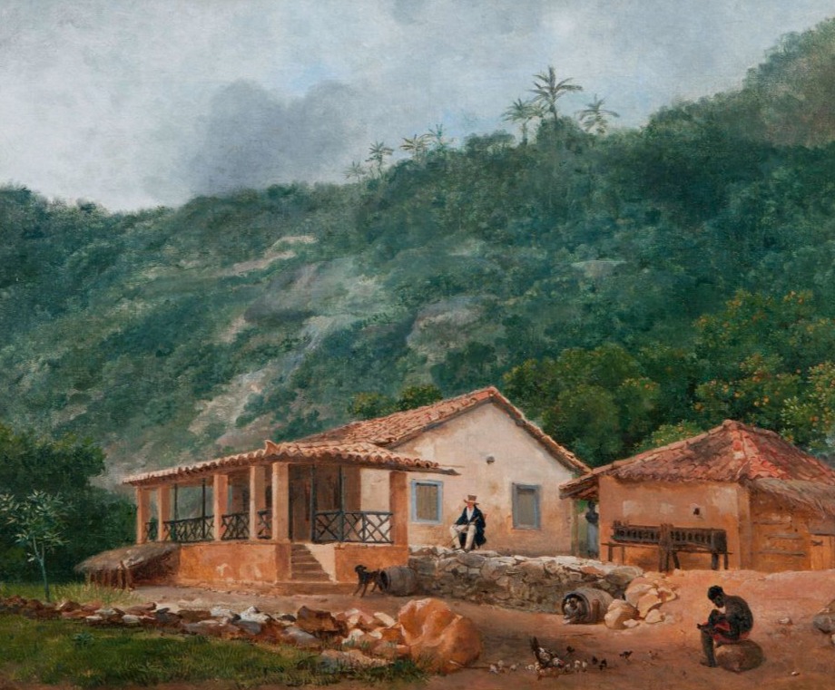 Dirk van Hogendorp op Novo Sion in Brazilië, rond 1820