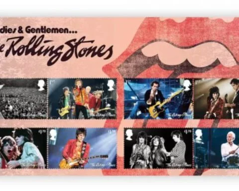 Acht van de Rolling Stones-postzegels