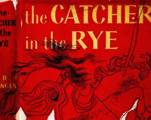 Fragment van de cover van de eerste uitgave van The Catcher in the Rye, 1951
