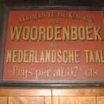 Negentiende-eeuwse reclame voor een 'woordenboek der Nederlandsche Taal'