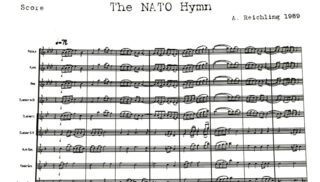 Bladmuziek van de NAVO-hymne
