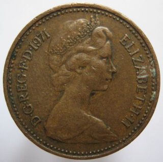 Britse penny uit 1971