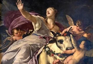 De Fenicische prinses Europa met daarbij de oppergod Zeus in de gedaante van een stier - Antonio Bellucci