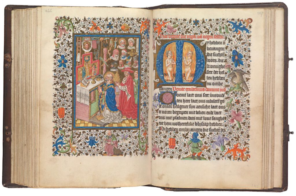 Getijdenboek uit ca. 1480, Draiflessen Collection (Tuliba), Mettingen, Ms. 15, ff. 13v-14r