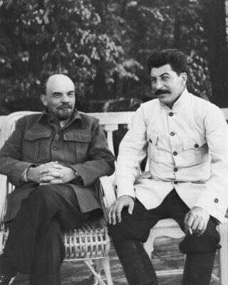 Lenin en Stalin in Gorky, 1922