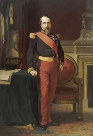 Napoléon III in 1861 - Geportretteerd door Hippolyte Flandrin