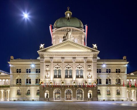 Het parlementsgebouw Zwitserland in Bern