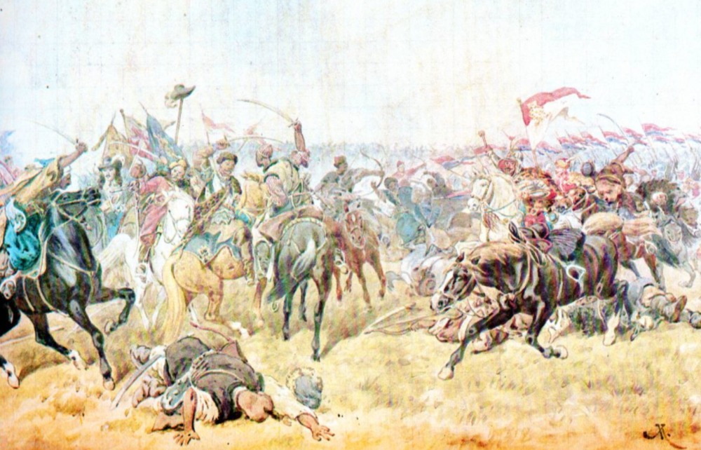 Slag bij Zborów van 1649 - Schilderij van Juliusz Kossak
