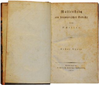 Eerste druk van het eerste deel van de Wallenstein trilogie van Friedrich Schiller 