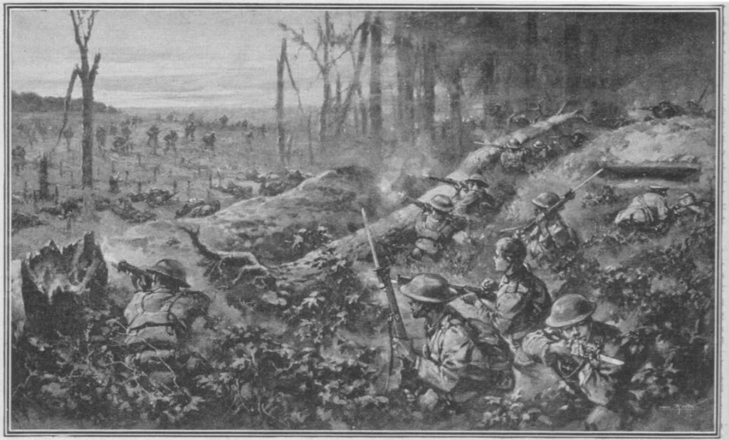 7th Royal West Kents in de verdediging van Trônes Wood, 13-14 juli 1916 - Ed. H.W. Wilson