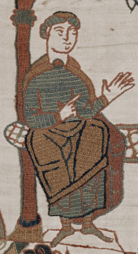 Bisschop Odo van Bayeux zoals afgebeeld op het tapijt