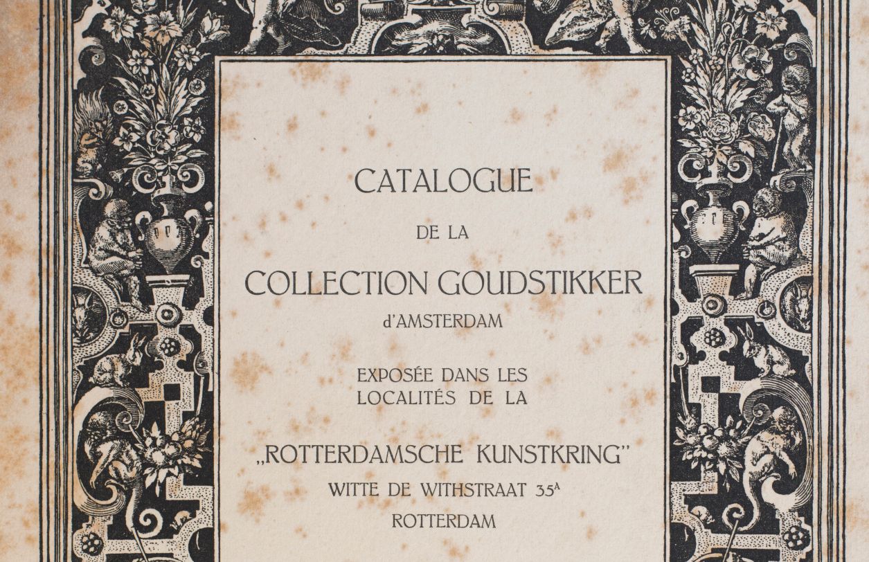 Catalogus van de Collectie Goudstikker uit 1920