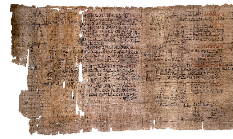 Gedeelte van het Rhind-papyrus